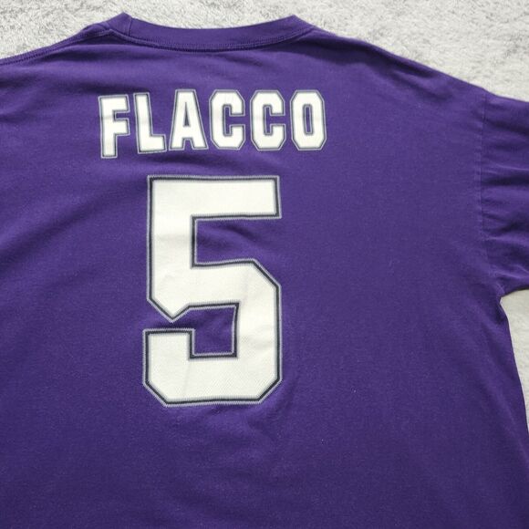 Vintage NFL Baltimore Ravens Joe Flacco Long-sleeve T-Shirt Men’s Size 2XL - Picture 12 of 12